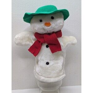 The Snowman Plush HAND PUPPET Raymond Briggs Soft Cover Story Book Toy Eden